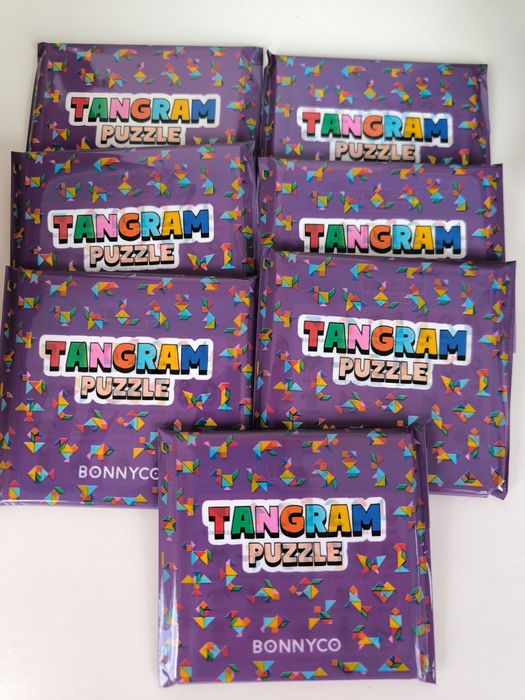 Puzzles tangram de madeira