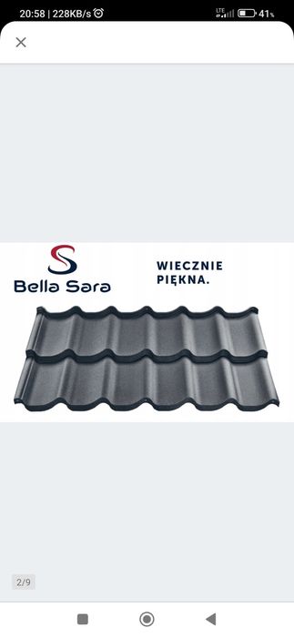 Sprzedam 3 arkusze blachodachówki