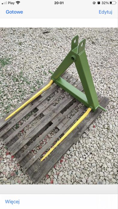 Widły Do Bel Słomy Na Tył Ciągnika Nowe Solidne Dostawa