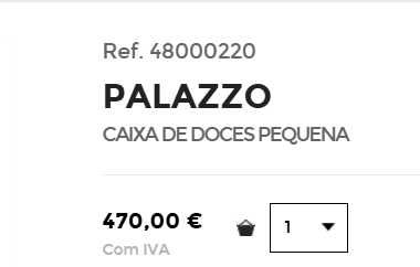 Bomboneira cristal PALAZZO VISTA ALEGRE