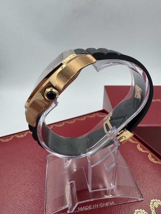 Złoty Cartier Santos Chronogrpah XL pelny set