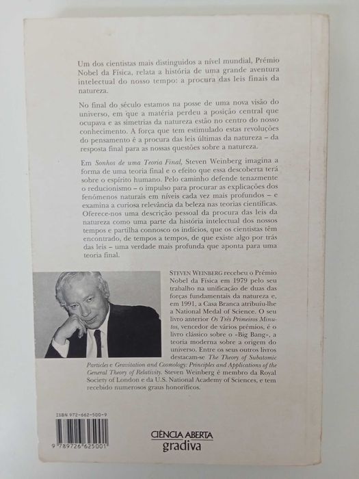 Sonhos de uma teoria final - Steven Weinberg