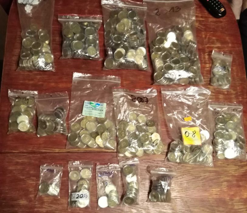 Moneta 2 zł okolicznościowe  obiegowe zestaw ponad 500 sztuk