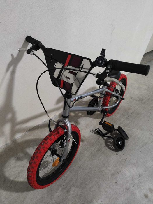 Bicicleta Criança 16'' Btwin Wipe c/ Rodinhas – 4 a 6 anos
