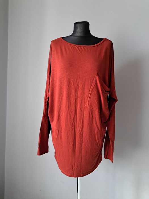 Szachownica bluzka 36/38 S/M brązowa wiskoza