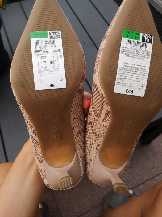 Szpilki damskie skórzane nowe roz 37