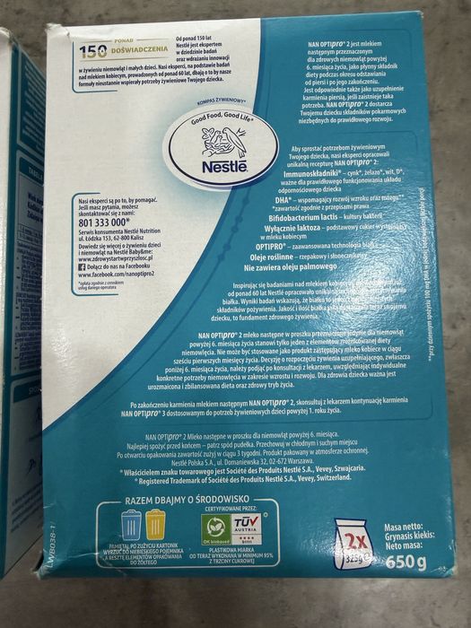 NaN Opti Pro 2 Mleko zestaw 3 opakowań