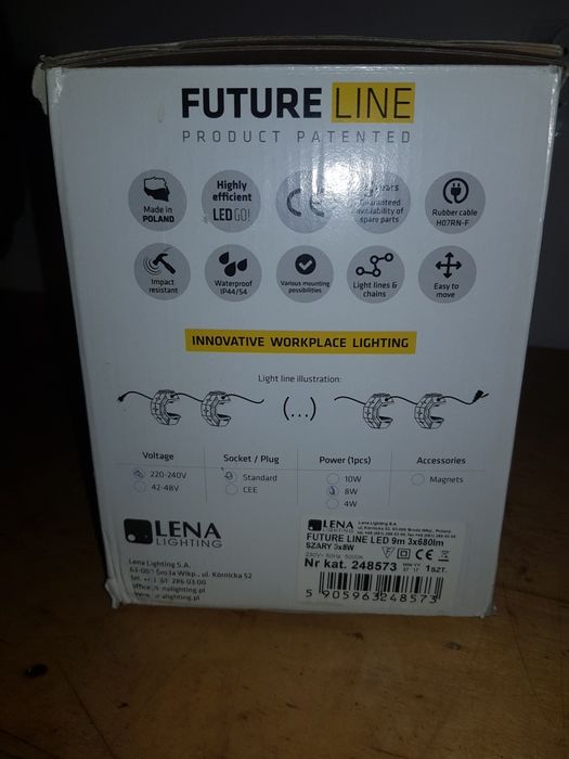 Lena Lighting Oprawa Future LED LINE 3x8W 230V 248573