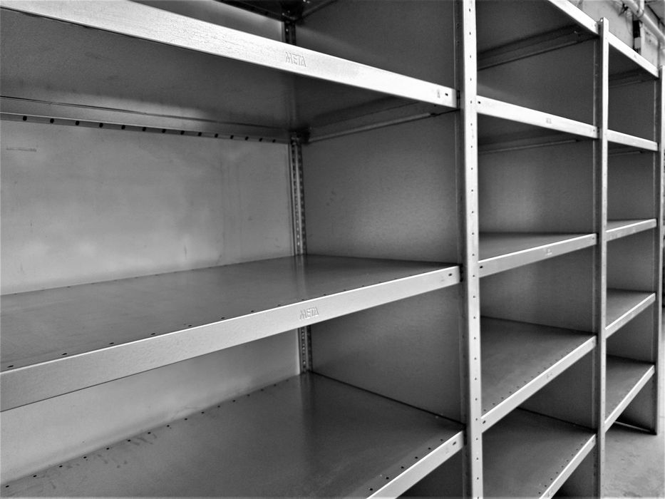 Regał Metalowy 62x200x300cm/15p Półka Magazynowy Firmowy Ocynkowany Garaż Piwnica Warsztat Magazyn