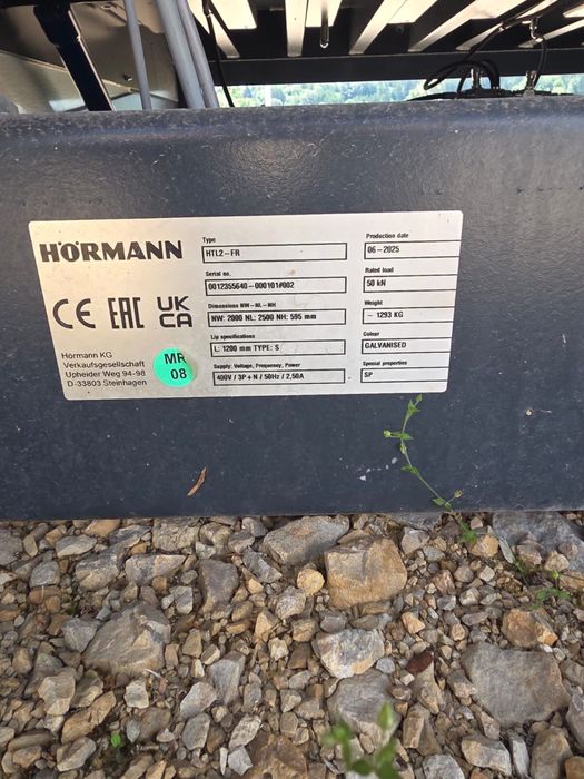 Ramoa przeladunkowa hormann brutto