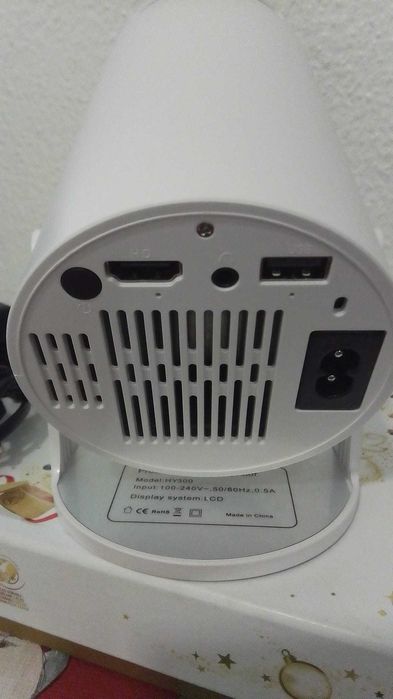 Projetor HY300 Android – Branco - Novo!!