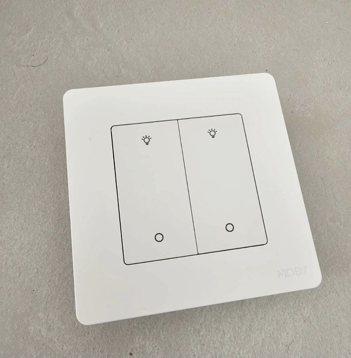 MOES Interruptor inteligente Dimmer de 2 canais - Série Star Ring - Zigbee