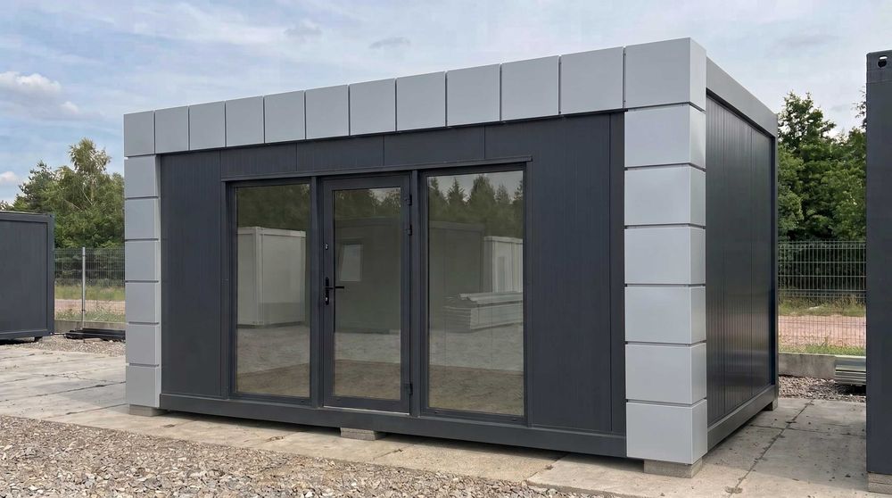 KONTENER 6x3m PIR 100 mm | Salon beauty | Salon Paznokci | Salon Fryzjerski | Kontener usługowy | Pawilon handlowy