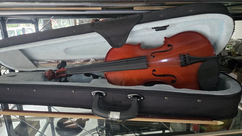 Violino Parrot Novo, Conjunto Completo (Estojo + Arco) — Nunca Usado