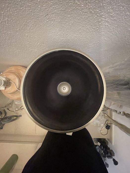 Solitário de Vidro  Preto & Prata / ou Castiçal | Peça única