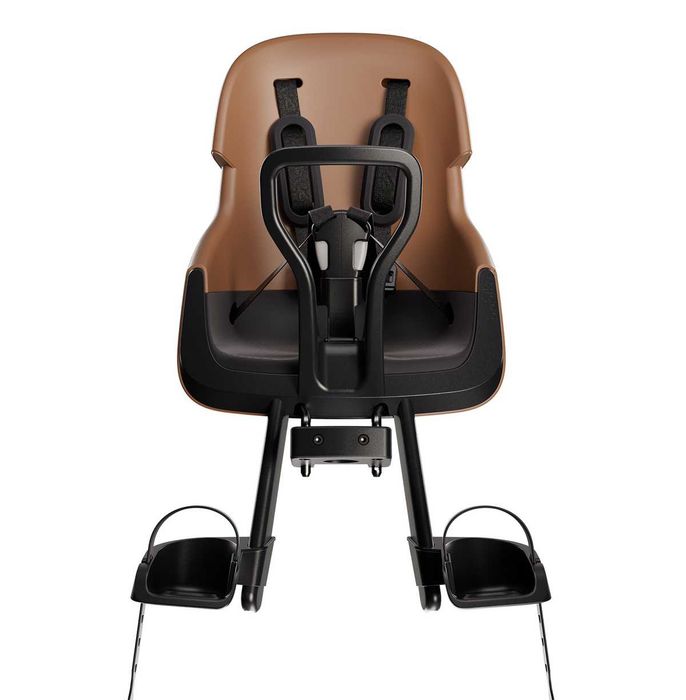 Przedni fotelik rowerowy z osłoną Bobike Exclusive Evolve Mini Brown