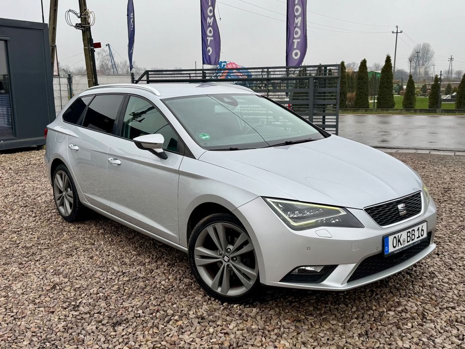 Seat Leon AUTOMAT LED NAVI ALU SERWIS ASO do końca ! Bogata Opcja!