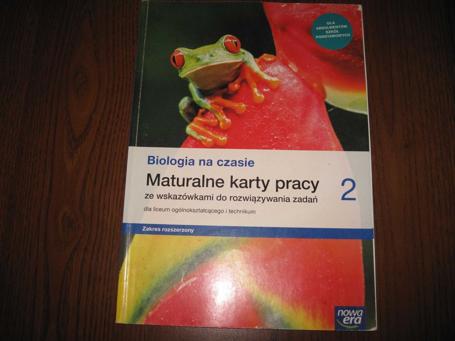 biologia maturalne karty pracy  klasa 2 Nowa Era  zakres rozszerzony