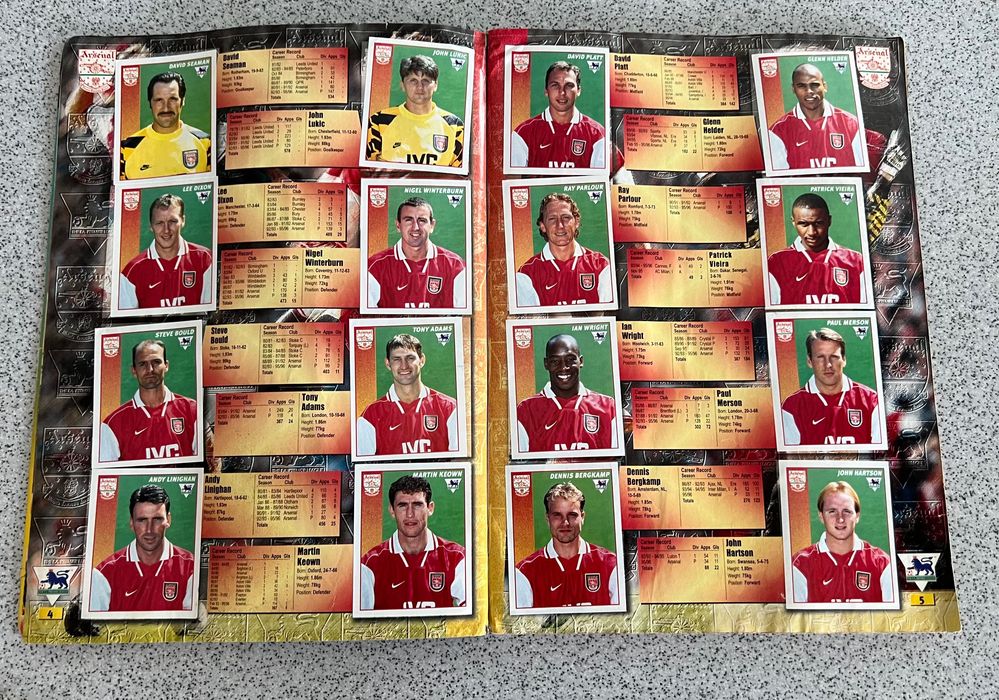 Panini Premier League 1997 полный альбом