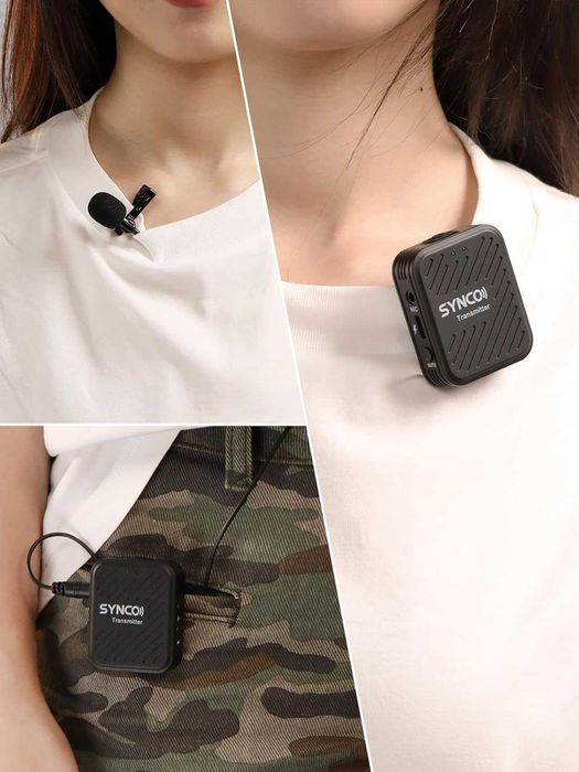 Microfone WIRELESS SYNCO G1 - Na caixa