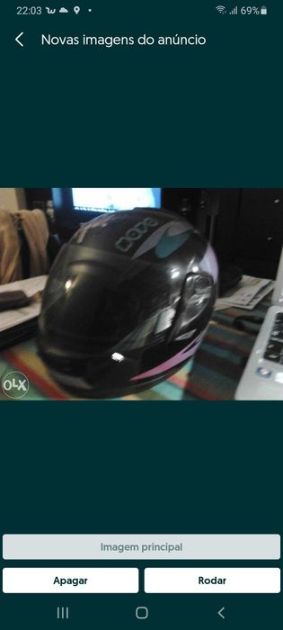 Vendo/Troco Capacete Nava (1991). Está rigorosamente novo.