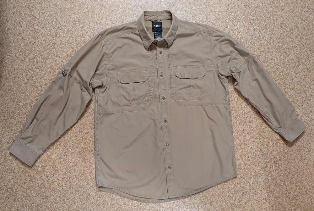 Тактическая рубашка  5.11 Tactical Long Sleeve Cotton Shirt (Coyote)