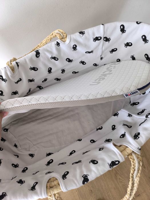 Kosz Mojżesza z kołyską + materac