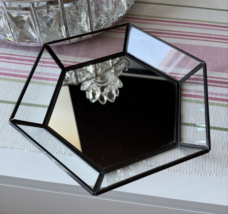 Zara home taca szklana lustro