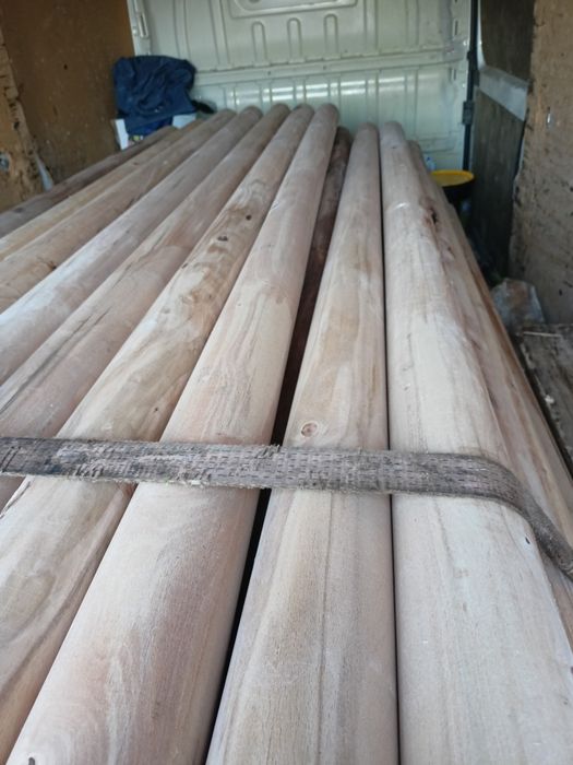 Słupki drewniane toczone wałki toczone palisada 10x260cm 16zł szt