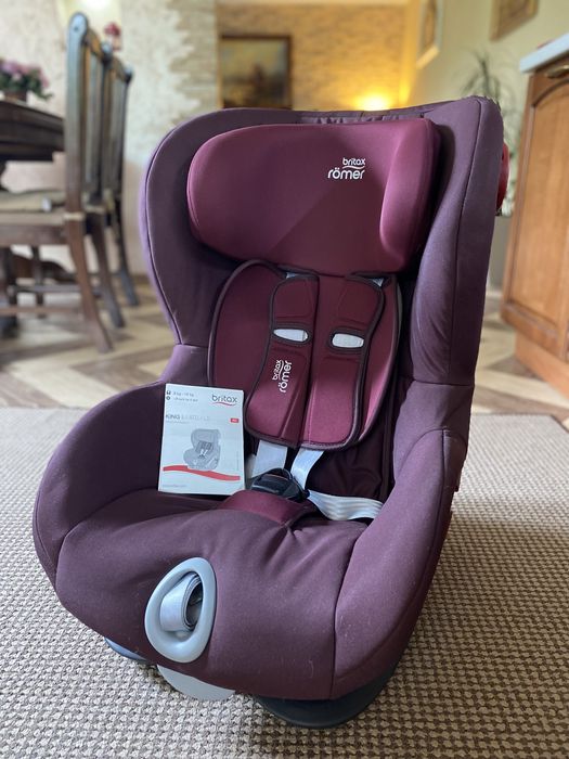 Автокрісло Romer britax king 2 Burgundy red 9-18 кг black series