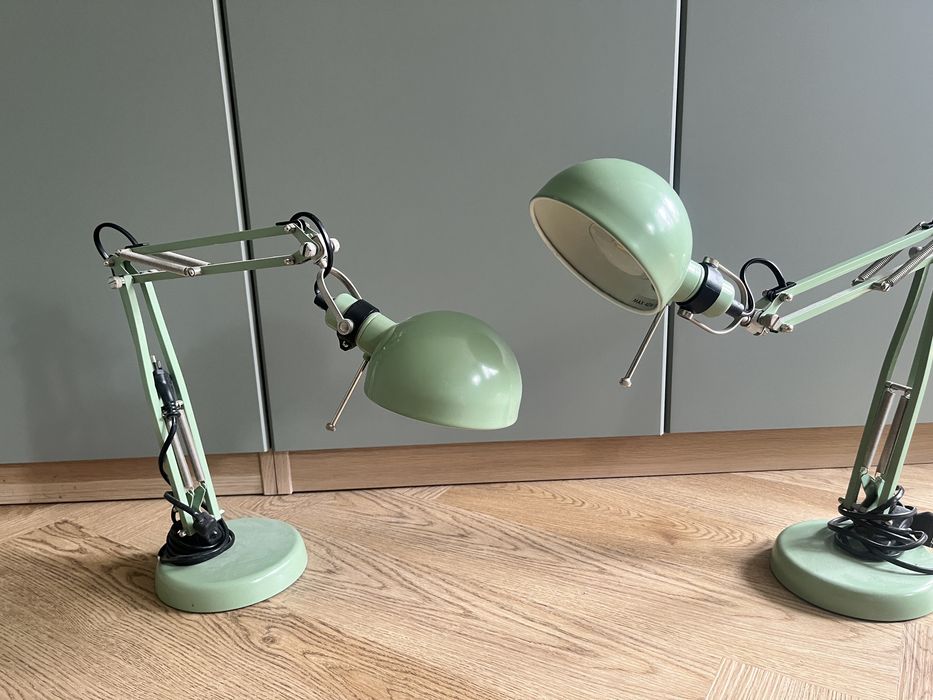 Lampki ikea biurko ruchome zielone