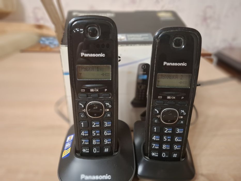 Panasonic KX-TG1612UA радіотелефон з двома трубками