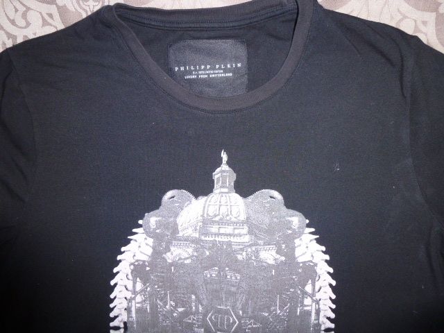 PHILIPP PLEIN podkoszulek ,T-Shirt M/L oryginalny nowy czarny męski
