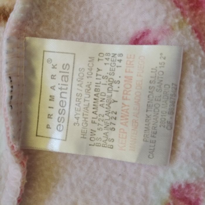 Szlafrok dziewczęcy na 104 cm Primark