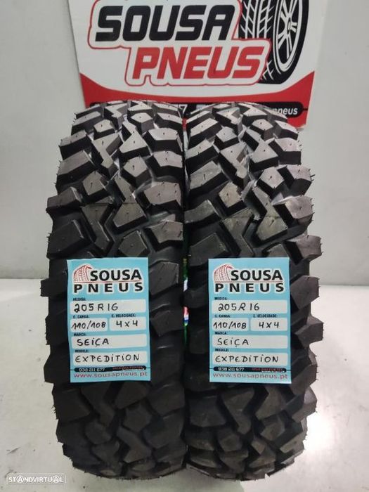 2 pneus novos 205-80r16 ceica - oferta dos portes