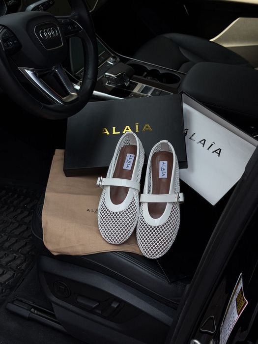Балетки жіночі ALAÏA Ballet Flats White premium