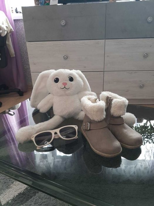 Сапожки зимові, сірі.