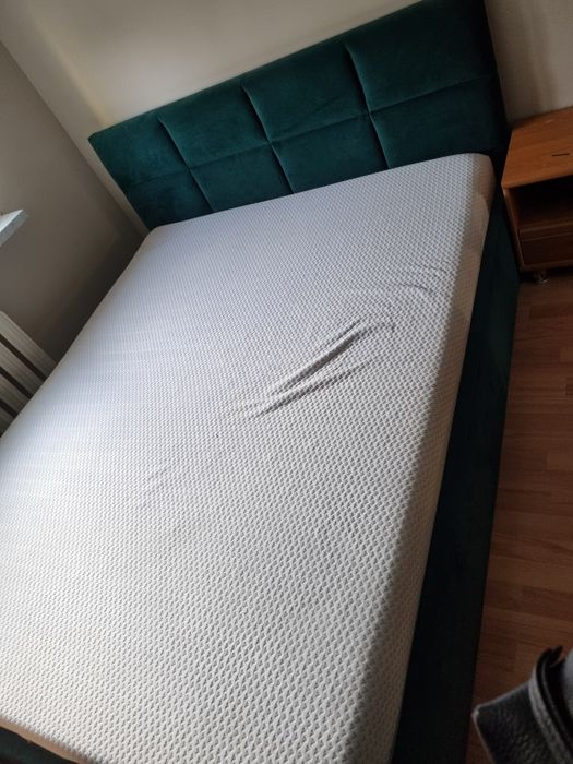 Łóżko 160x200 z pojemnikiem i stelażem metalowym