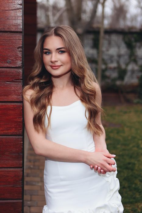 сукня вечірня , біла