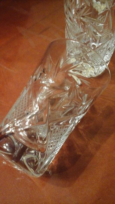 Кришталеві стопочки  плюс рюмочки. 7штук. Текст!