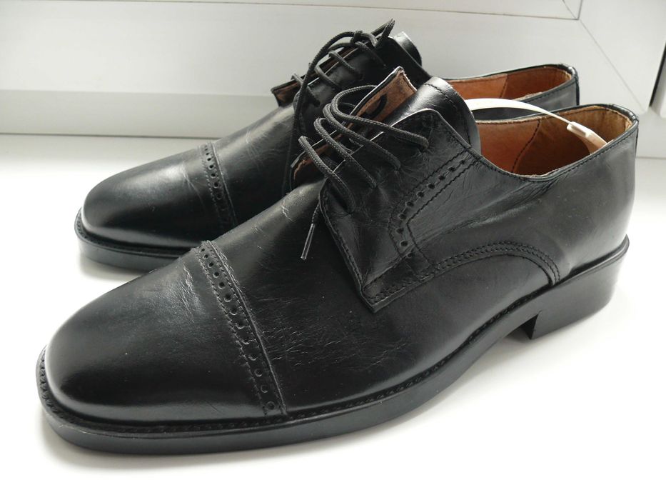 Nowe półbuty męskie garniturowe typu Derby skóra 100% roz.41