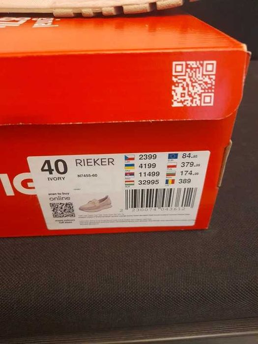 Buty sportowe Rieker 40 nowe, bez metki