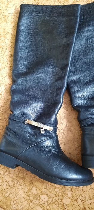 Сапоги кожані 36 р. єврозима