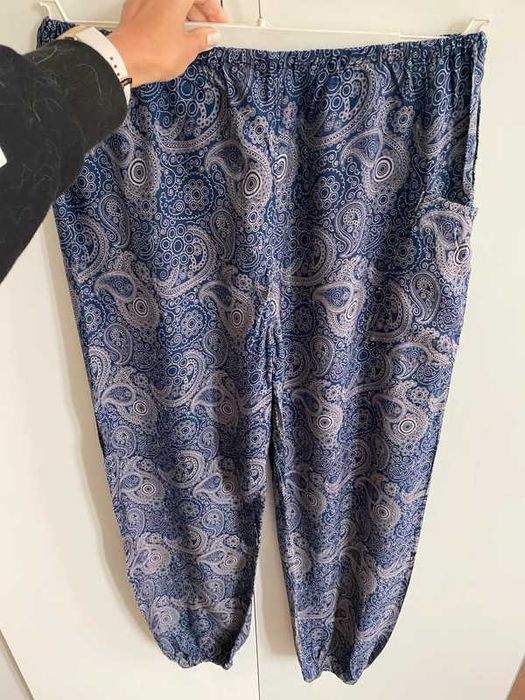 Nowe spodnie letnie egzotyczne wzory rozm S - L