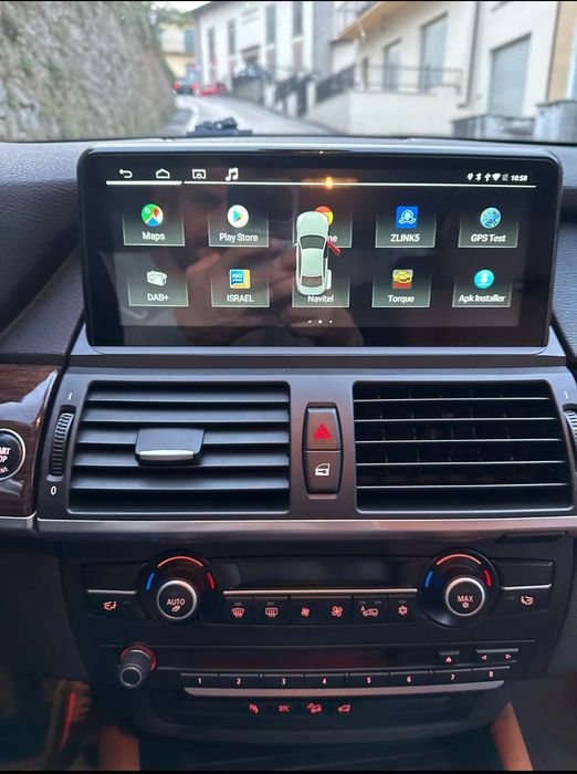 Tela Android 14 com GPS BMW X5 E70 X6 E71 (Novo) 4/64GB