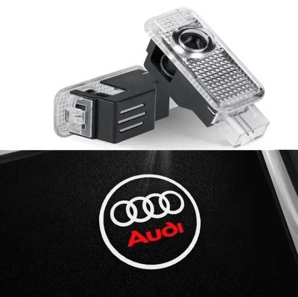 Штатная подсветка дверей ауди проекция audi A3 A4 A7 A8 Q3 Q7 R RS S