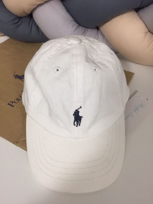 Czapka z daszkiem Polo Ralph Lauren 12/24 48 cm Nowa Biała