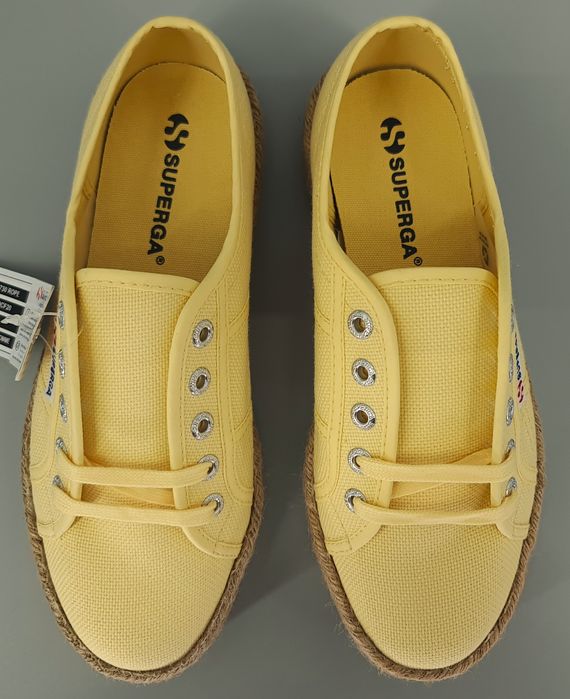 Trampki żółte niskie Superga 37