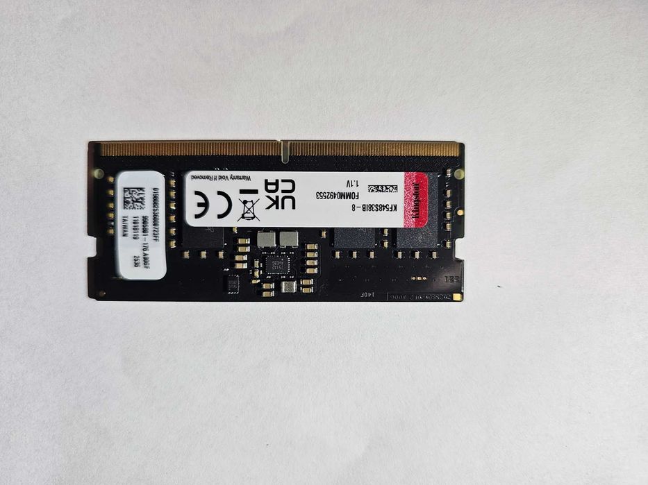 Memórias RAM SODIMM 8Gb DDR5 Kingston Fury 8Gb de portátil