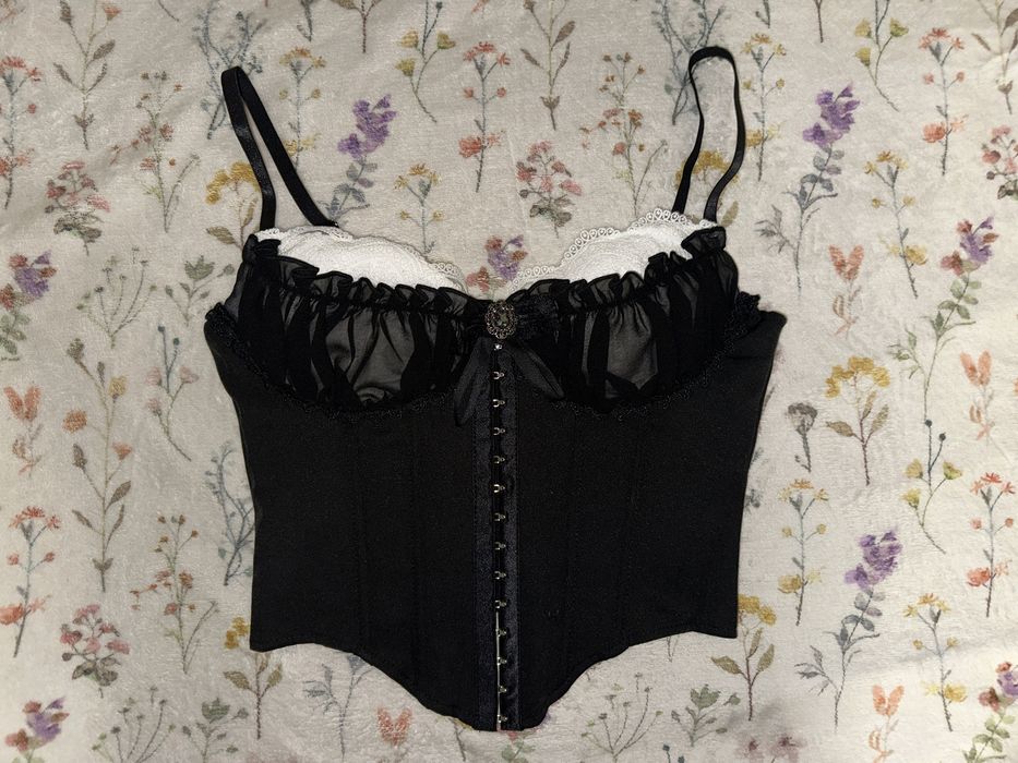 Корсет черный y2k